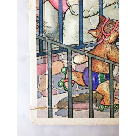 Vintage Whitman 1981 Fun At The Zoo Jack And Jill - 2 Frame Tray Puzzles - Picture 4 of 8